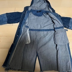 アズール　バイマウジー　デニムコート  AZUL by moussy 140センチの画像