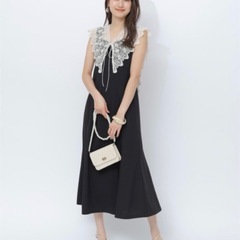 Rirandture レーシーカラーワンピース サイズSの画像