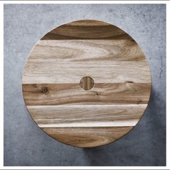 IKEA スツール（SKOGSTA／アカシア材・高さ45cm）の画像