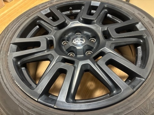トヨタ TRD GRヤリスクロス　純正オプションブラックアルミホイール 1本のみ　純正タイヤ付き