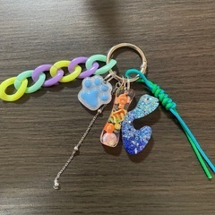 イニシャルチャーム　バッグチャームの画像