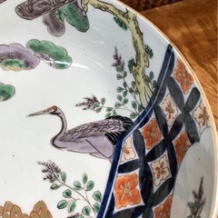 時代物 古伊万里 金彩 色絵 松鶴図 鉢 冨貴長春 アンティーク 和骨董 和美術 骨董 古道具 古玩 懐石道具 茶道具 煎茶道具 茶器の画像