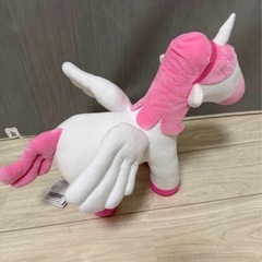 （タグ付き）たべっ子どうぶつ ぺがさすちゃん ユニコーン ぬいぐるみ 中型サイズの画像