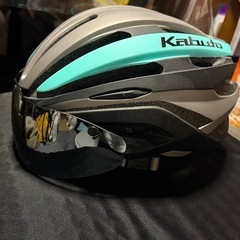 自転車用ヘルメット 大人用 XL〜XXL対応 大きいサイズ OGK KABUTO シールドつき付きの画像