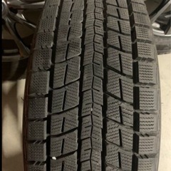 ☆バリ溝☆スタッドレスタイヤ AIRNOVA 17インチ 7J PCD114.3 5穴 ET38 ハブ径約74 DUNLOP WINTERMAXX SJ8 225/65R17 2022年 4本の画像