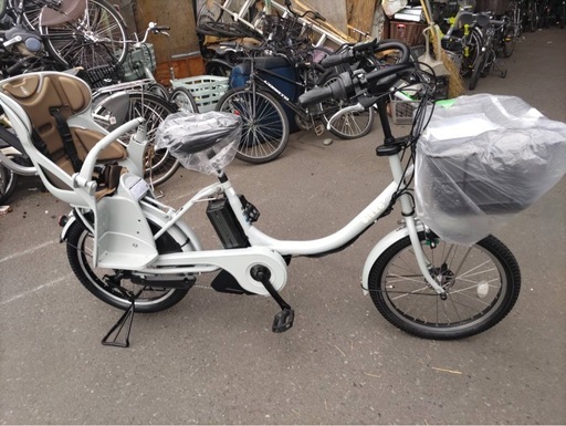 　❗️バッテリー新品キャンペーン❗️試乗?新車仕上げ⭐️中古子供乗せ電動自転車 ヤマハPASバビー ブリヂストンビッケ2