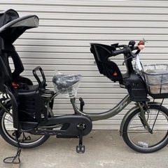 　❗️バッテリー新品キャンペーン❗️試乗🉑新車仕上げ⭐️中古子供乗せ電動自転車 ヤマハPASバビー ブリヂストンビッケ2の画像