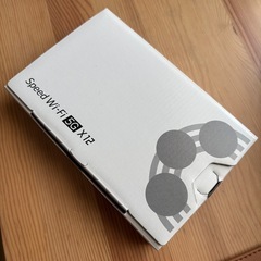 Wi-FiルータSpeed Wi-Fi 5G X12本体、箱、取説の画像