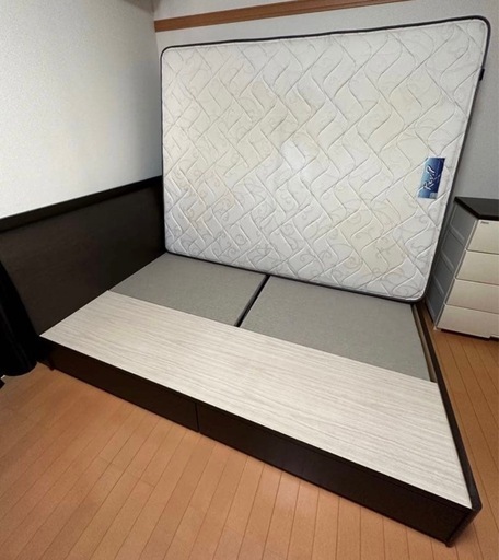 TOKYOBEDワイドダブル　ベッド(マットレス付き)