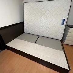 TOKYOBEDワイドダブル　ベッド(マットレス付き)の画像