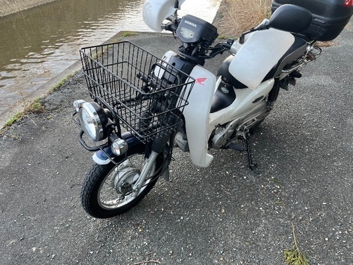 値下げ　ホンダ　スーパーカブ110プロ　希少白　グリップヒーター、自賠責付き