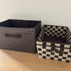【受渡し決定】無印 ニトリ 収納ボックス バスケット 収納カゴの画像