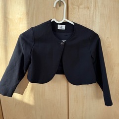 小学生お受験　　ネイビー　ジャケット付きワンピースの画像