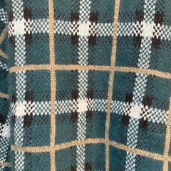 one way ワンウェイ タータンチェック柄 シャギーニット セーター Ｍの画像