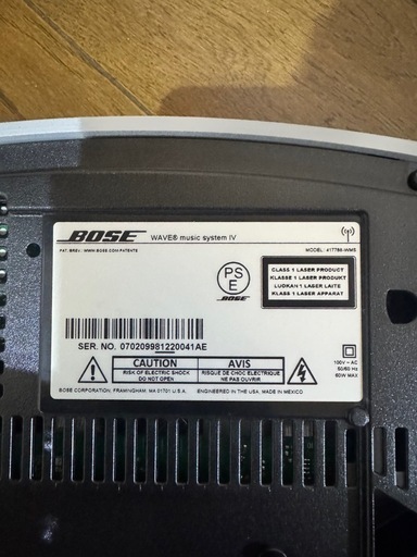 BOSE Wave music system IV / SoundTouch台座・リモコン付き（動作確認済）
