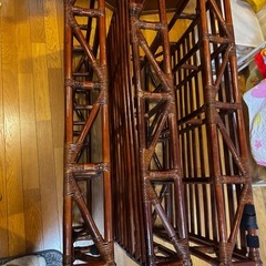 取引中　レトロ風　木製ベッドフレームの画像