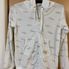 ジェラートピケ　フード付きルームウェアセット ホワイトの画像