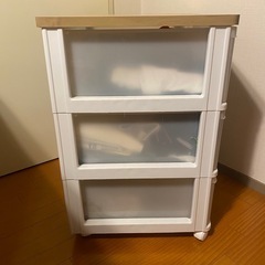 3段衣装ケース/引き取ってくださる方限定/0円の画像