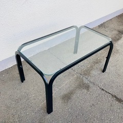 ガラステーブル　ローテーブル　73×43×38cmの画像
