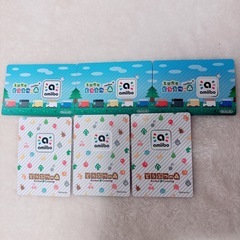 どうぶつの森 amiiboカード 6枚セットの画像