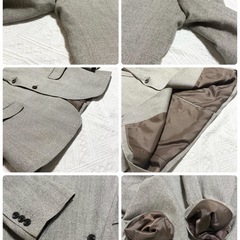 【Danlegs】テーラードジャケット グレー Lの画像