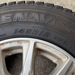 【取引完了】ハイゼットカーゴ　スタッドレスタイヤ　4本セット　　145R12の画像