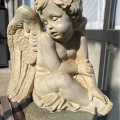 天使の置物　蛇口　インテリアの画像