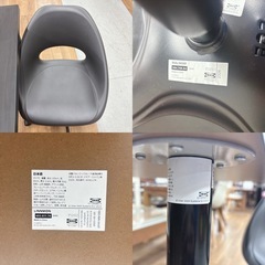 I633 🌈 IKEA テーブル＆イス２点セット LINNMON リンモン ⭐ クリーニング済の画像