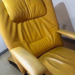 本革　リクライニングチェアー　一人がけの画像