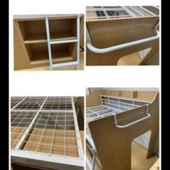 【お譲り先決まりました】ニトリシステムベット 、デスクチェアの画像