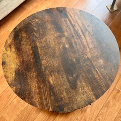 【お譲りします】収納付きサイドテーブル（丸型）の画像