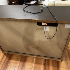 ニトリ カウンター レンジボード アケビ 120 DBR（ダークブラウン）120×45.5×84cmの画像