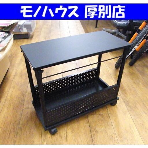 ② バウヒュッテ ゲーミングデスク BHD-670H 幅32×奥行67×高さ57～78cm ブラック 昇降式 キャスター付き PCデス