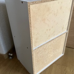 カラーボックス　ホワイト　２段の画像