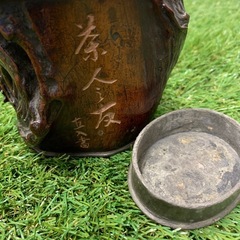 【お取引中】香炉　彫刻の画像