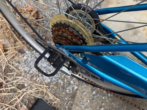 自転車　26インチ　折りたたみ　段速　オートライト　