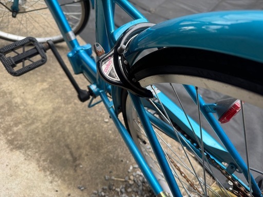 自転車　26インチ　折りたたみ　段速　オートライト　