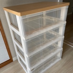 ※決定済　木目天板付きタンスの画像