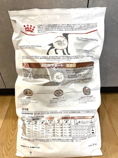 新品　ロイヤルカナン 犬用 消化器サポート 低脂肪 ドライ（8kg）