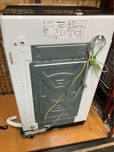 【中古】大阪引取限定　Hisense 全自動洗濯機 HW-DG80A 8kg