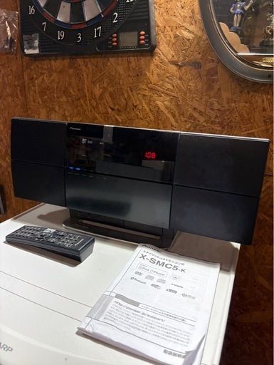 A1819 Pioneer パイオニア ワイヤレスAVミニコンポ Bluetooth対応 2014年製 リモコン取説付き