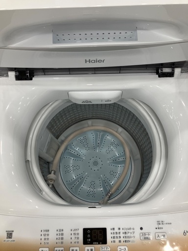 【1年間動作保証付き】Haier 全自動洗濯機　JW-U61LK 6.0kg 2024年製　