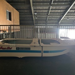 組み立て　二人乗りFRPボート　いけす付き　引き取り限定の画像