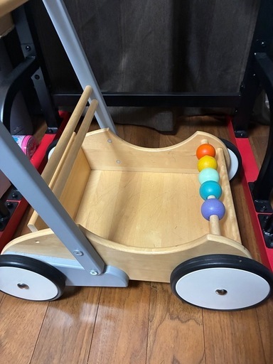 Bajo（バヨ）木製ベビーウォーカー　手押し車　グレー