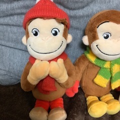 おさるのジョージ　冬　3体の画像