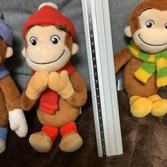 おさるのジョージ　冬　3体の画像