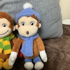 おさるのジョージ　冬　3体の画像