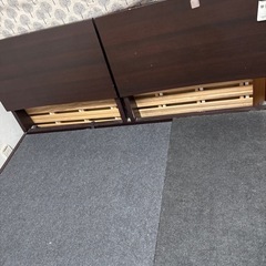 【無料】セミダブル ベッドフレーム（収納付き）引き取り限定の画像