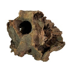 【特大洞・自立】流木 切り株型 シェルター 爬虫類 苔 テラリウム オブジェの画像