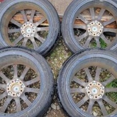 18インチ夏タイヤ+アルミホイールの中古4本セットの画像